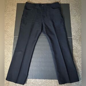 Vintage Y2K Levis Polyester Pants Mens 40x30 Navy Blue Slacks.